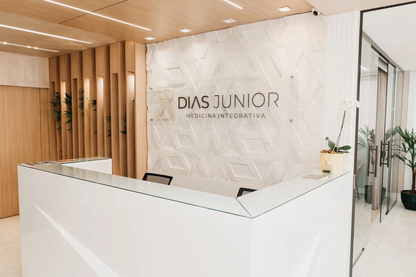Recepção da Clínica Dias Júnior, em Juiz de Fora